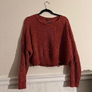 Burnt orange, fall soft sweater.